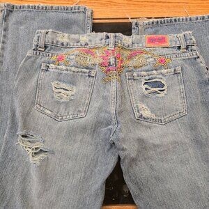 Tyte Jeans distressed torn knee style size 9